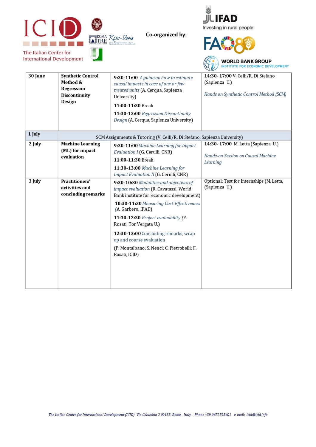 Agenda
